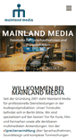 Mobile Screenshot of mainland-media.de