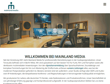 Tablet Screenshot of mainland-media.de